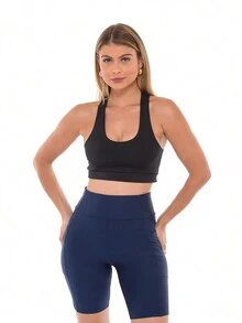 Women Shorts - 藍色 - 查看 3