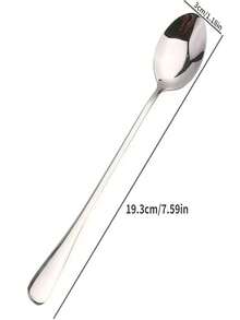 1支「我的花生醬匙」有趣刻字不鏽鋼匙,是爸爸媽媽爺爺奶奶的最佳花生醬匙、甜品匙之生日聖誕禮物 - 銀色 - 查看 2