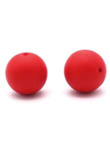 20入組15mm矽膠珠子,適用於嬰兒咬咬和diy珠寶製作,糖果色圓形散珠 - 彩色 - 查看 114