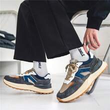 2023 New Men's Thick Bottom Height Increasing Anti-slipwear-resistant Sports Shoes, Casual Shoes, And Fashionable Lightweight Shoes - Grey - View 4