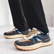 2023 New Men's Thick Bottom Height Increasing Anti-slipwear-resistant Sports Shoes, Casual Shoes, And Fashionable Lightweight Shoes - Grey - View 5
