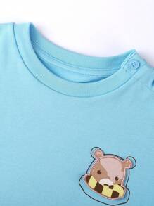 Annil Boys' Round Neck Long Sleeved Knitted Shirt, Spring And Autumn Loose Casual Cute T-Shirt Base Shirt