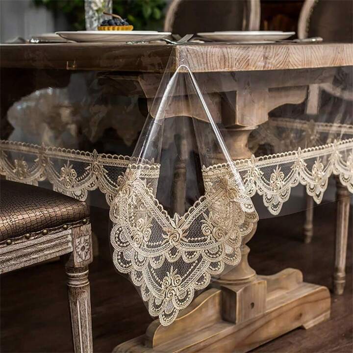 Vinyl on sale lace tablecloth