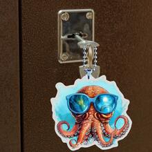 1入組可愛章魚2d亞克力汽車裝飾掛件,後視鏡裝飾掛件,鑰匙扣,節日禮品,汽車掛件,家居鑰匙鍊裝飾,節日女士手提包掛件