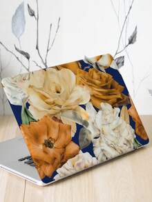 1pc Light-colored Floral Pattern 15-inch Laptop Diy Skin Sticker - Multicolor - View 4