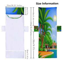 1pc Sun Lounger Cover Towel With Pockets For Beach Chair, Sunbed - Multicolor - View 3
