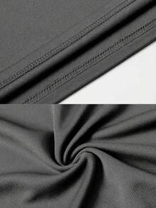 Camiseta De Manga Corta Transpirable De Secado Rápido Deportiva Holgada Para Hombre - Negro - Ver 6