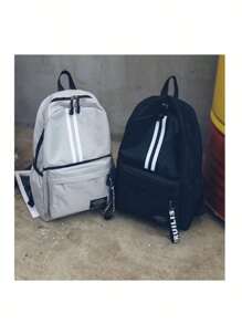 Mochila Moda De Viaje Para Estudiantes Universitarios - Negro - Ver 1