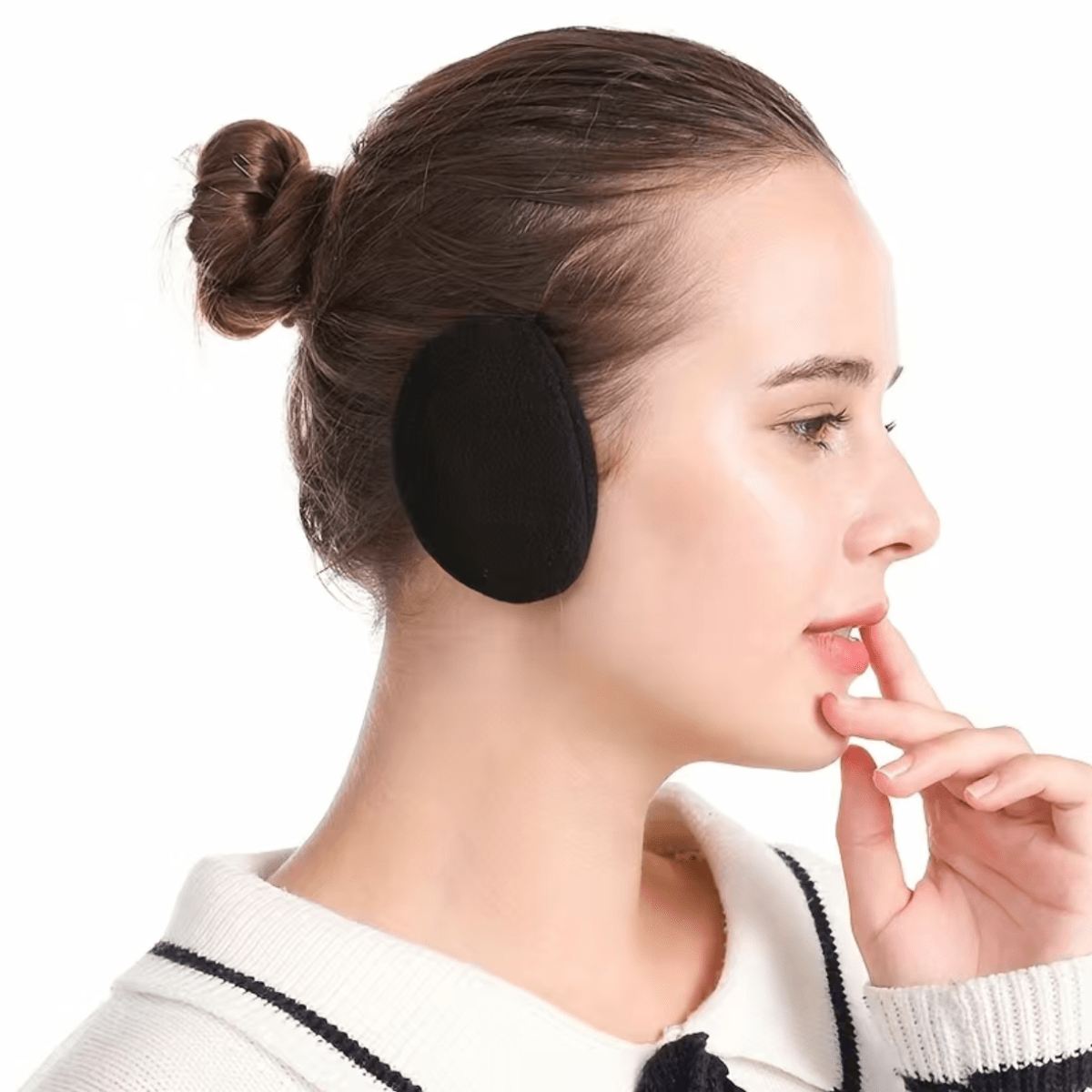 1pc Bandless Ear Warmers/Earmuffs Winter Ear Covers Outdoor Fleece Ear