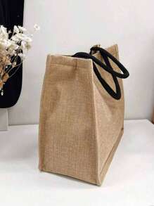 阿姨手提袋，女士阿姨礼物，侄女侄子送的阿姨礼物，有史以来最好的阿姨礼物，给阿姨、阿姨朋友、姐妹生日、母亲节、退休的有趣礼物，时尚可爱字母图案储物袋，储物袋，亚麻手提袋，手提购物袋，手提袋，轻便可折叠储物袋，简易购物袋，手提袋，储物袋