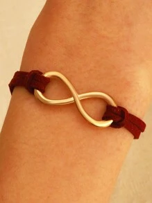 無限裝飾手環 - 酒紅色 - 查看 5