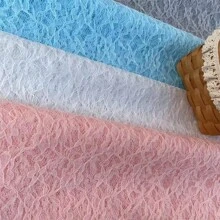 蕾絲公主裙泡泡裙裝飾布料,適用於兒童服裝,創意舞台裙材質,婚禮禮服網背景裝飾布料,手工diy蝴蝶結裝飾布料 - 白色 - 查看 3