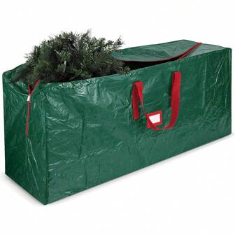 Large Christmas Tree Storage Bag, Suitable For Detachable Trees Up To 9 Feet Tall, 30 Inches High X 15 Inches Wide X 65 Inches Long, Waterproof, Heavy-Duty, Stylish Dual Zipper And Great Handlehalloween Decor, Christmas Decorations, Birthday Decorations, Autumn Decor, Wedding Box/Gift, Christmas Gifts, Gift Box, Pumpkin, Cup Accessories, For Mother's Day , Bridesmaid Gifts , Gratuation Gifts , Birthday Gifts,Wedding Gifts,Birthday,Bride,Wedding