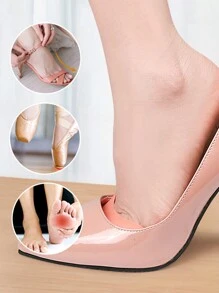 A pair of ballet soft toe covers, silicone anti wear toe protectors - Beige - View 5