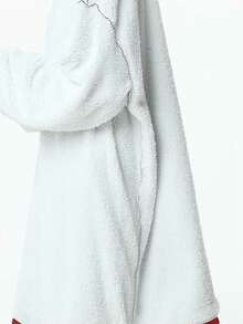 1 Miếng Hoa sen Màu hồng Hoodie Trang phục mặc nhà Áo - Bụi hồng - Xem 10