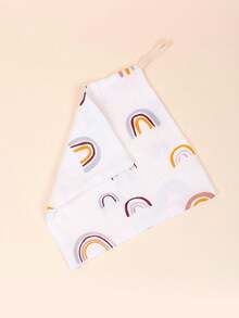 4 件裝新生兒平紋細布雙層毛巾、流口水圍兜和手帕套裝 - 粉色 - 查看 6