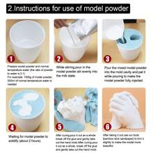 1套eelhoe 3d手型模具diy套件,3d手模製作克隆粉,情人節禮物 - 1套 - 查看 7