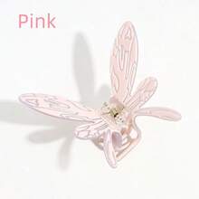 1 件裝女用蝴蝶設計髮夾塑膠蝴蝶髮夾髮飾髮夾可愛甜美髮飾適合日常、禮品、派對佩戴 - 彩色 - 查看 4