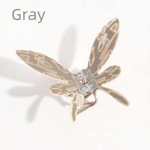 1 件裝女用蝴蝶設計髮夾塑膠蝴蝶髮夾髮飾髮夾可愛甜美髮飾適合日常、禮品、派對佩戴 - 彩色 - 查看 5