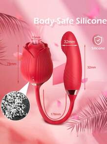Rosa Virbrator Clitoris Sucker G Spot Vibrador Juguetes sexuales para adultos para mujeres, Vibrador de succión de clítoris Rose Sex Toys Estimulador de pezones para mujeres