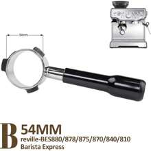 54mm Bottomless Portafilter for Breville Barista Express, BES870XL, BES870BSXL, BES878BSS, BES880BSS, BES840XL and More Breville Espresso Machine  Handle-Black - Nhiều màu - Xem 2