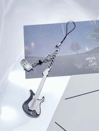 Guitar, Star And Bass Shaped Phone Strap Pendant