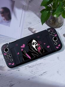 可爱宇航员保护壳兼容Switch,无需拆卸保护壳即可安装在底座上 - 彩色 - 查看 3