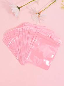 50 件時尚全息自封 Pe 袋,帶有珍珠光效果,可重複使用防塵珠寶袋,適合婚禮和派對,9*12 厘米 - 紫色 - 查看 2