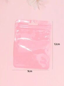 50 件時尚全息自封 Pe 袋,帶有珍珠光效果,可重複使用防塵珠寶袋,適合婚禮和派對,9*12 厘米 - 紫色 - 查看 5