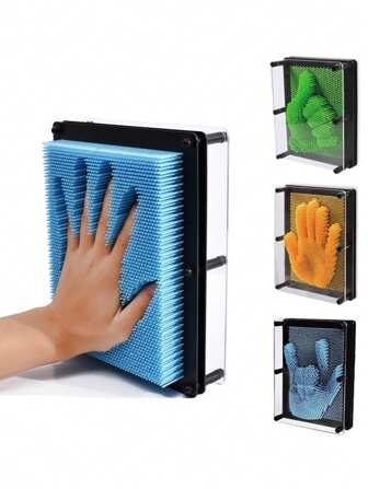 圣诞装饰 1 件趣味 3D 克隆像素艺术积木玩具彩色别针艺术玩具克隆脸掌模型别针艺术儿童家庭趣味游戏创意礼物、圣诞礼物、婴儿玩具、儿童游戏、圣诞儿童礼物、男孩玩具、圣诞礼物>青少年坐立不安玩具