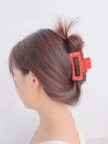 2pcs Girls' Christmas Style Cute & Simple & Fashionable Hair Claws For Daily Use - Multicolor - View 6