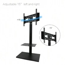 TV Mounts, Stands & Turntables - Black - View 8