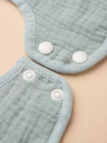 5 Piezas Baberos Para Bebé Con Forma De Pétalo De Flor Hechos De Tela De Muselina De 6 Capas Para Babear