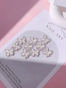 1袋10入/套鋅合金中空蝴蝶釘裝飾