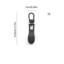 5pcS Detachable zipper head case Coat Shoes and boots Tool free replacement lockhead pendant head pull piece  Zipper head - wavy silver - View 3
