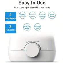 1pc Termostato Líquido Aquecedor De Leite, Aquecedor De Garrafa Dupla E Aquecedor, Isolador De Garrafa