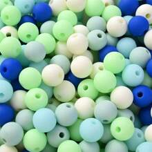6mm/8mm Mờ Pha trộn Màu sắc Acrylic Hạt tròn Đối với Đồ trang sức , Mờ Những quả bóng Phấn màu Hạt Lỏng lẻo Spacer Đối với Vòng tay Vòng Cổ Làm Đồ thủ công DIY - Nhiều màu - Xem 19