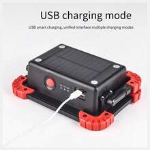 1pc Solar Powered Emergency Portable Handheld Lamp With Magnet - Solar panel + magnet - View 7