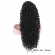 Extensión De Cola De Caballo Rizado Con Cordón Sylhair Para Mujeres Africanas, Piezas De Cabello Rizado Afro Sintético Resistente Al Calor
