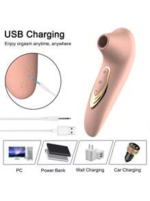 Clitoral Suction Device Clitoral Vibrator Clitoral Stimulator Nipple Suction Device Female Adult Sex Toy - Baby Pink - View 9