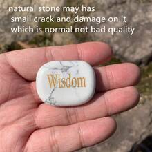 1入組新款拇指靈感擔憂石,天然治療瑪瑙水晶,彩虹脈輪寶石,可減輕焦慮,放鬆身心,適用於家居裝飾。