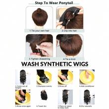 Extensión De Cola De Caballo Rizado Con Cordón Sylhair Para Mujeres Africanas, Piezas De Cabello Rizado Afro Sintético Resistente Al Calor