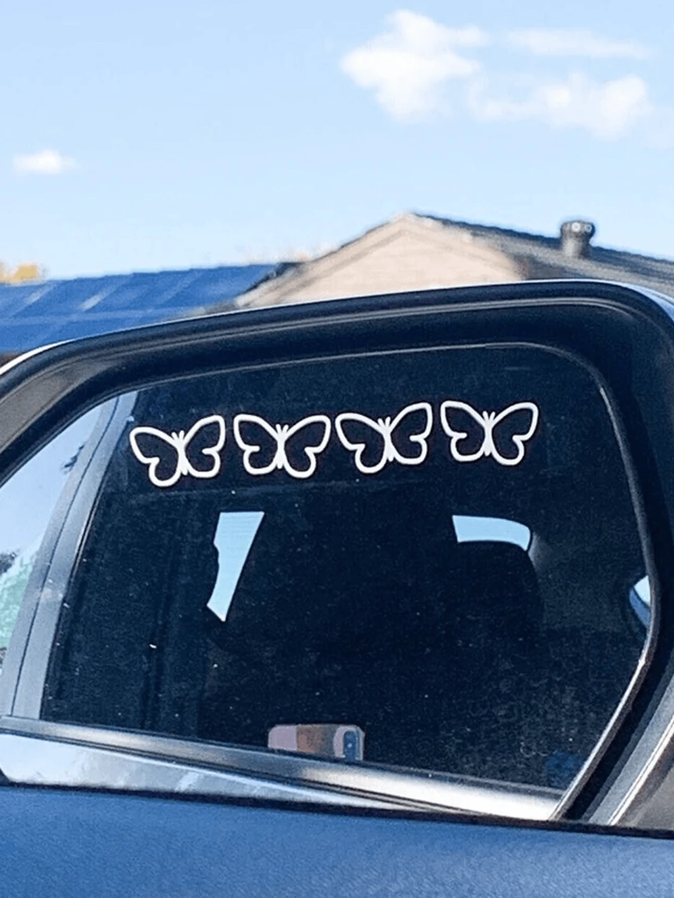 RandySticker 蝴蝶 | 乙烯基貼紙時尚汽車後視鏡貼紙汽車配件可愛汽車貼紙後視鏡裝飾女性車用貼紙