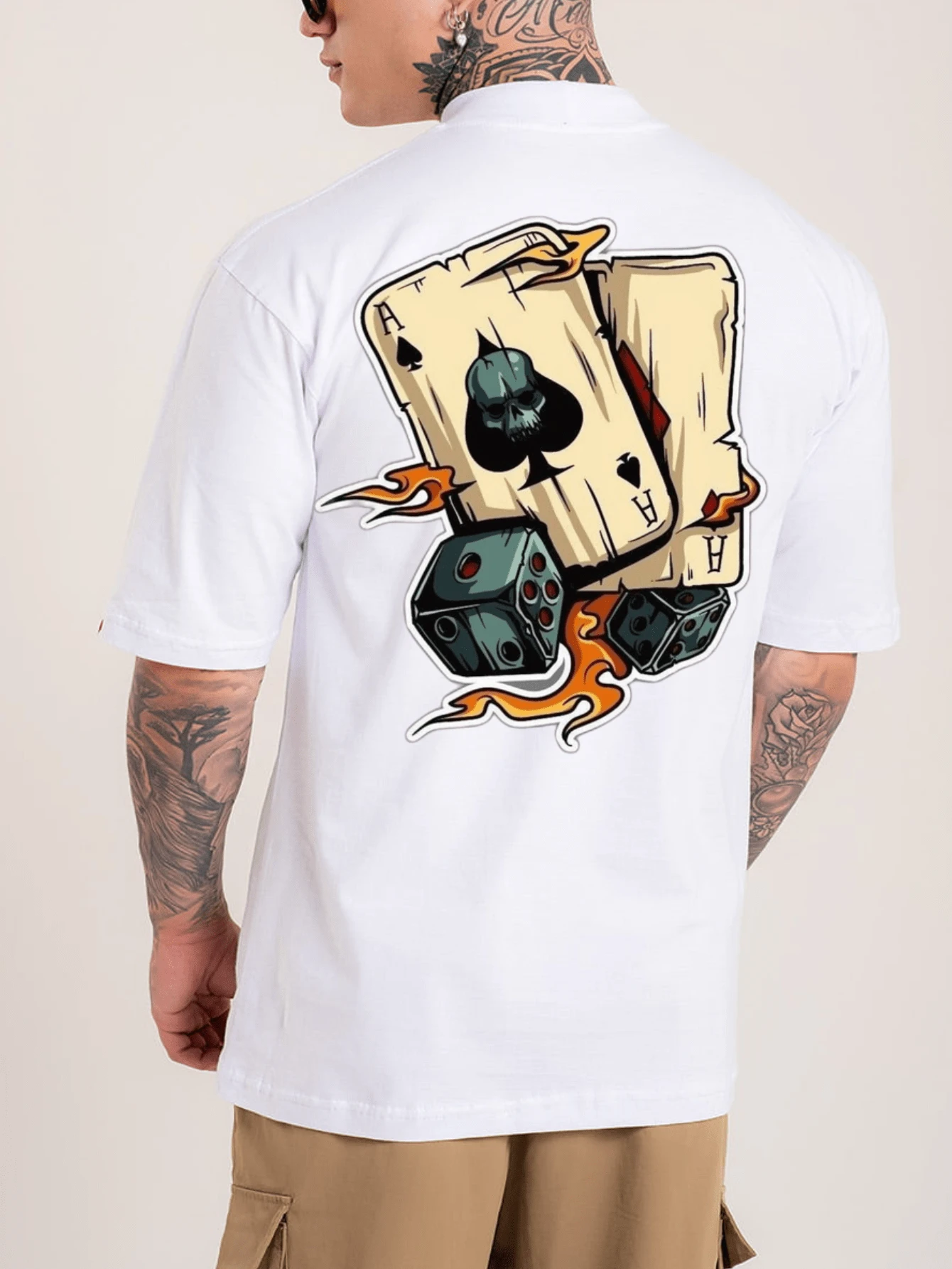 Men T-Shirts - 白色 - 查看 1