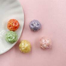 5入組單色毛線和珠子ball 14.8mm Diy項鍊手鍊製作珠子