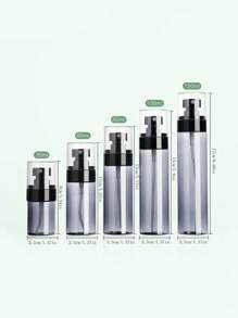 1 Pezzo Bottiglia Spray Portatile Da 30 Ml/60 Ml/80 Ml/100 Ml/120 Ml Con Ugello A Nebulizzazione Ultrafine Separato Per Cosmetici, Idratazione Viso Durante I Viaggi - Grigio - Visualizzare 2