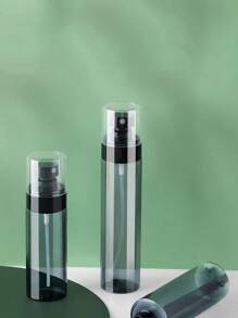 1 Pezzo Bottiglia Spray Portatile Da 30 Ml/60 Ml/80 Ml/100 Ml/120 Ml Con Ugello A Nebulizzazione Ultrafine Separato Per Cosmetici, Idratazione Viso Durante I Viaggi - Grigio - Visualizzare 1