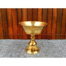 黃銅燈座,長明燈,燭臺油燈底座,家庭辦公室裝飾用品,家庭燈座,直徑5.6cm,高度6.4cm,單個包裝