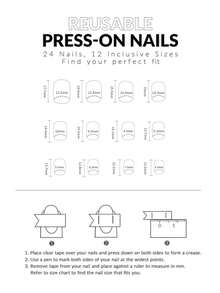 Tạo ra Của bạn Đồ treo 24 cái Ngắn Hình vuông Tiếng Pháp Giáng sinh Theo chủ đề Đen Bông tuyết Làm móng tay Với A Giũa móng tay Và A Băng móng tay - Nhiều màu - Xem 5