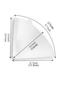 50/100 片咖啡过滤器，锥形纸质过滤器易于使用升级设计尺寸 V02，V 形手工冲泡咖啡滤纸滤杯使用滤纸手工冲泡咖啡滤纸，兼容滴滤器 Back To School
